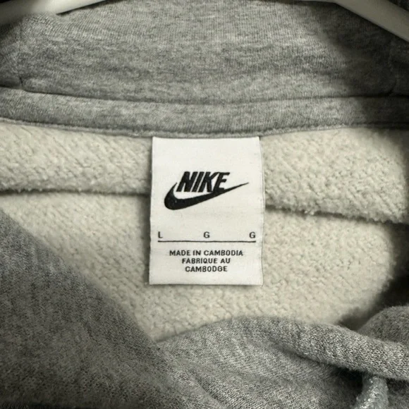 Nike Women's Phoenix Fleece oversized pullover Gray Hoodie - Picture 4 of 6